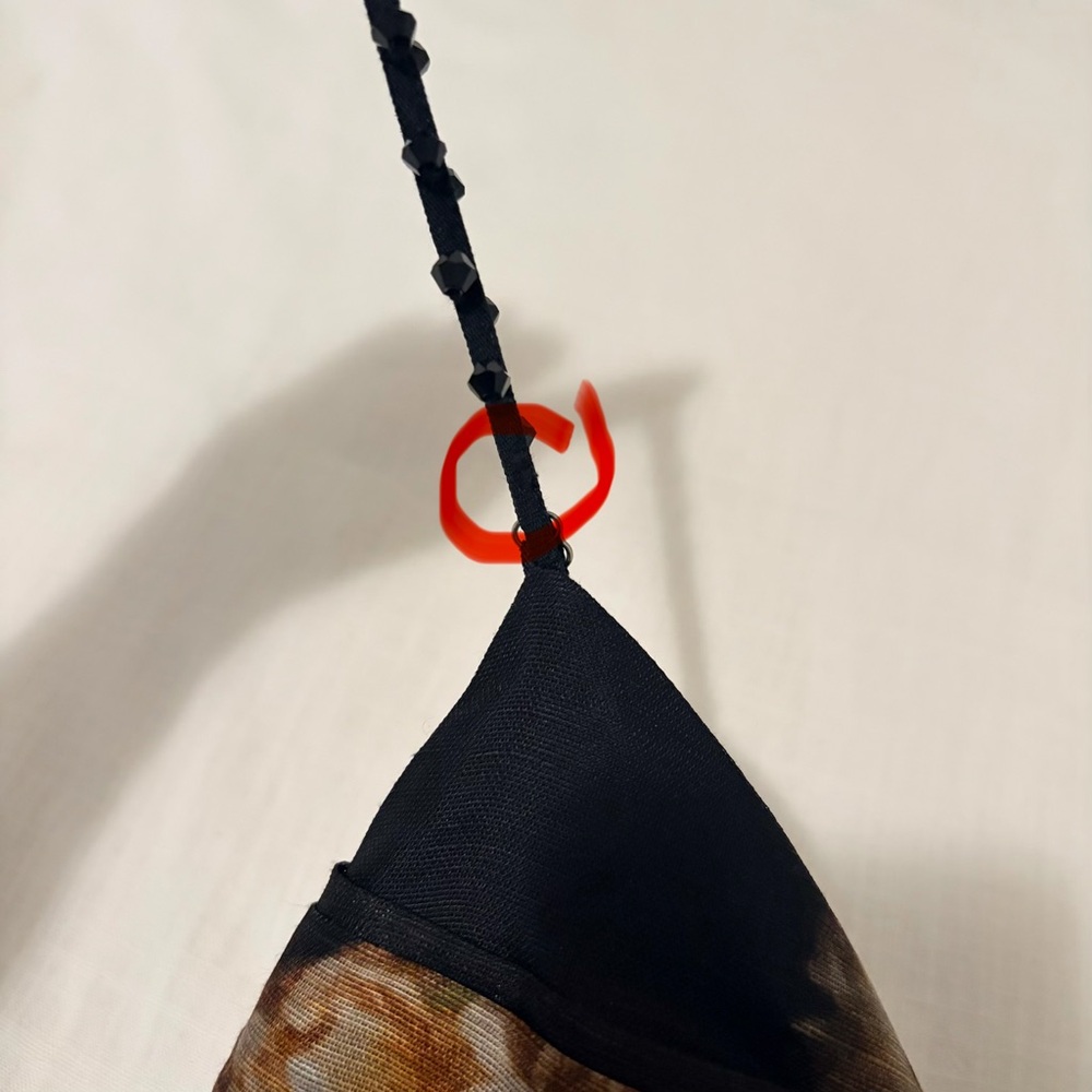 Zimmermann Black Floral Twist Front Midi Dress *see flaws - Picture 7 of 12